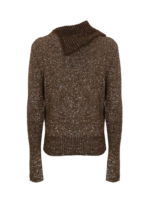 Maglia in misto alpaca con paillettes D. Exterior | 5932818CAM